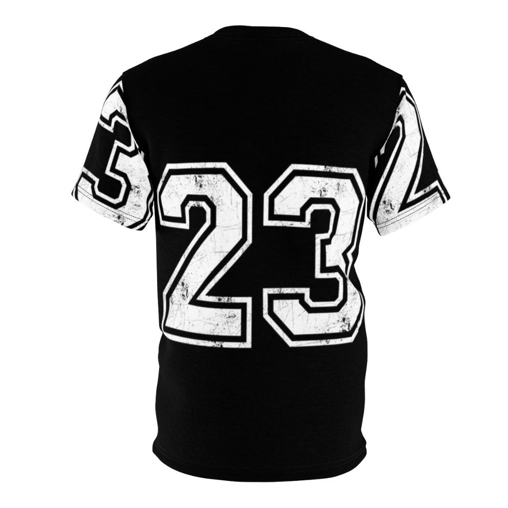 Sports jersey with the number 23 design on a t-shirt - Back