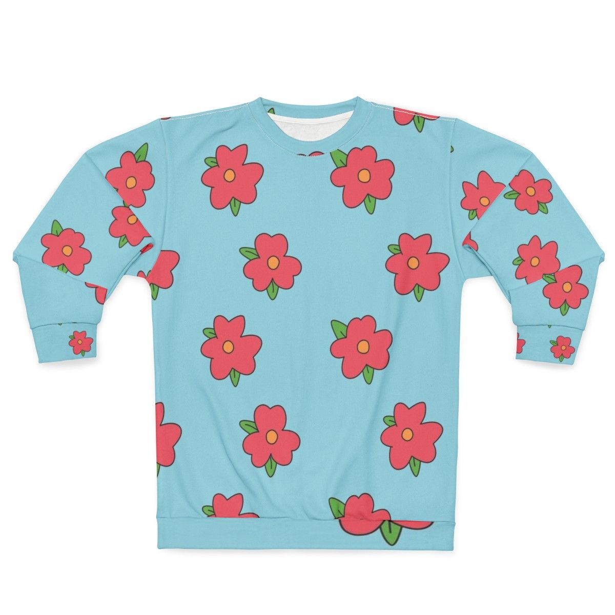 King-Size Homer Simpson Flowers Sweatshirt