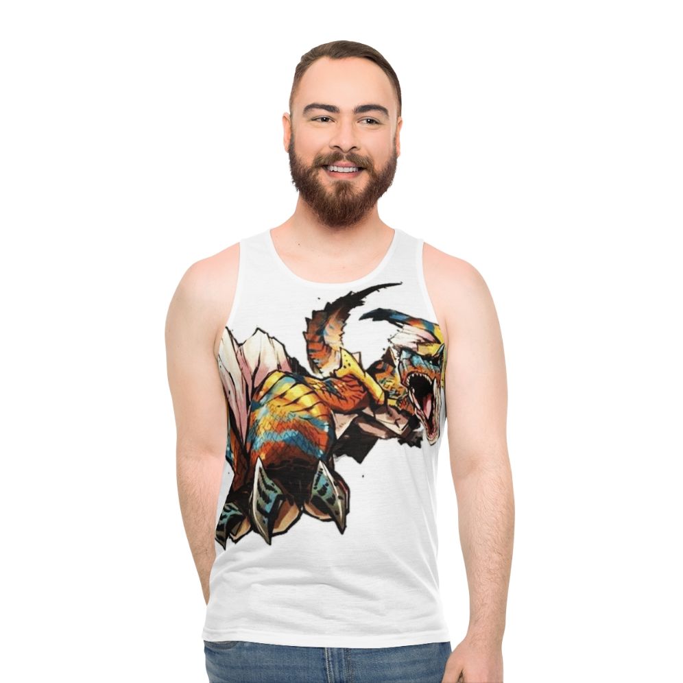 Monster Hunter Tigrex Unisex Power Tank Top - men