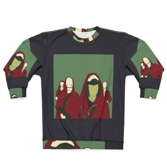 La Casa De Papel Money Heist Sweatshirt with Dali Mask Logo