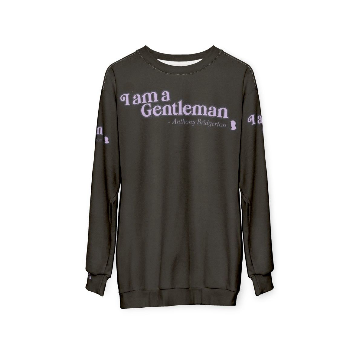 Bridgerton Gentleman Sweatshirt Featuring Anthony Bridgerton and Kate Sharma - hanging