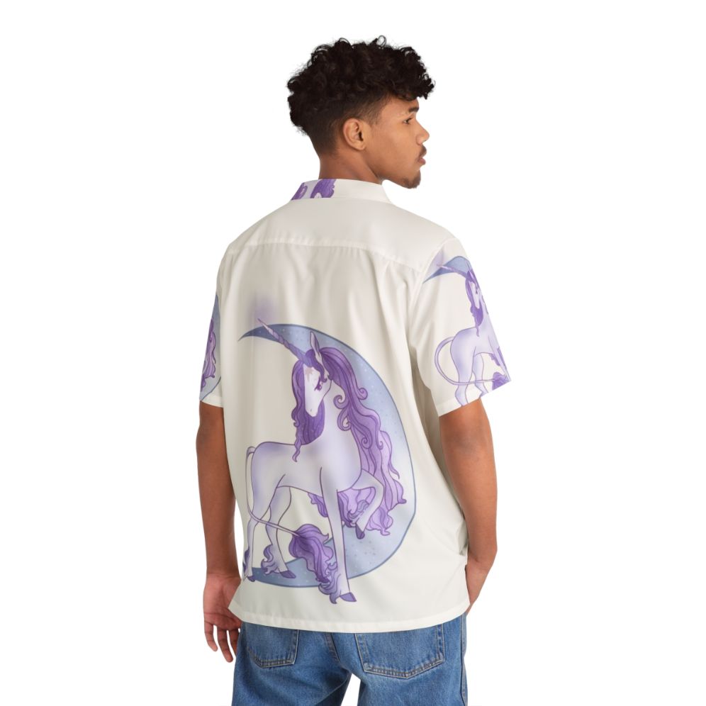 Magical unicorn moon Hawaiian shirt - People Back