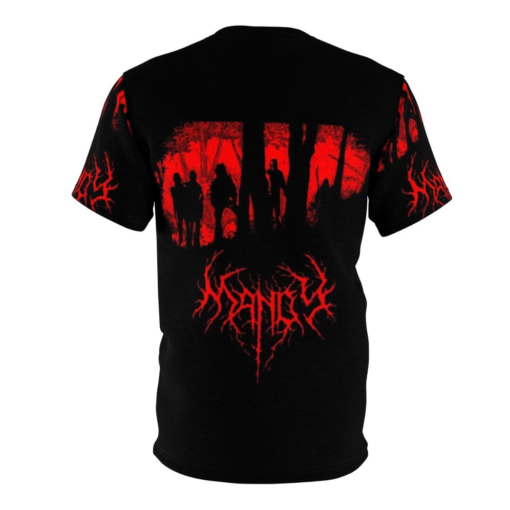 Maneater Themed Survival T-shirt with Shark Graphic - Back