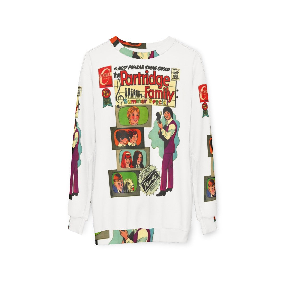 Retro 1970s The Partridge Family Sweatshirt - hanging