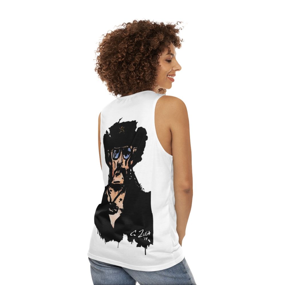 Lemmy Kilminster Motorhead Iconic Musician Portrait Unisex Tank Top - women back