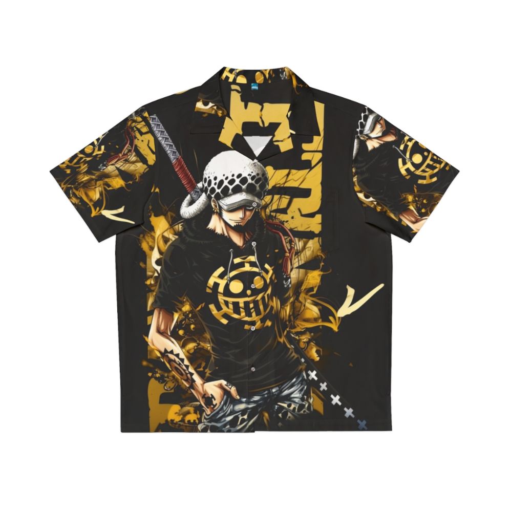 Trafalgar Law Hawaiian Shirt with Chibi Anime Design