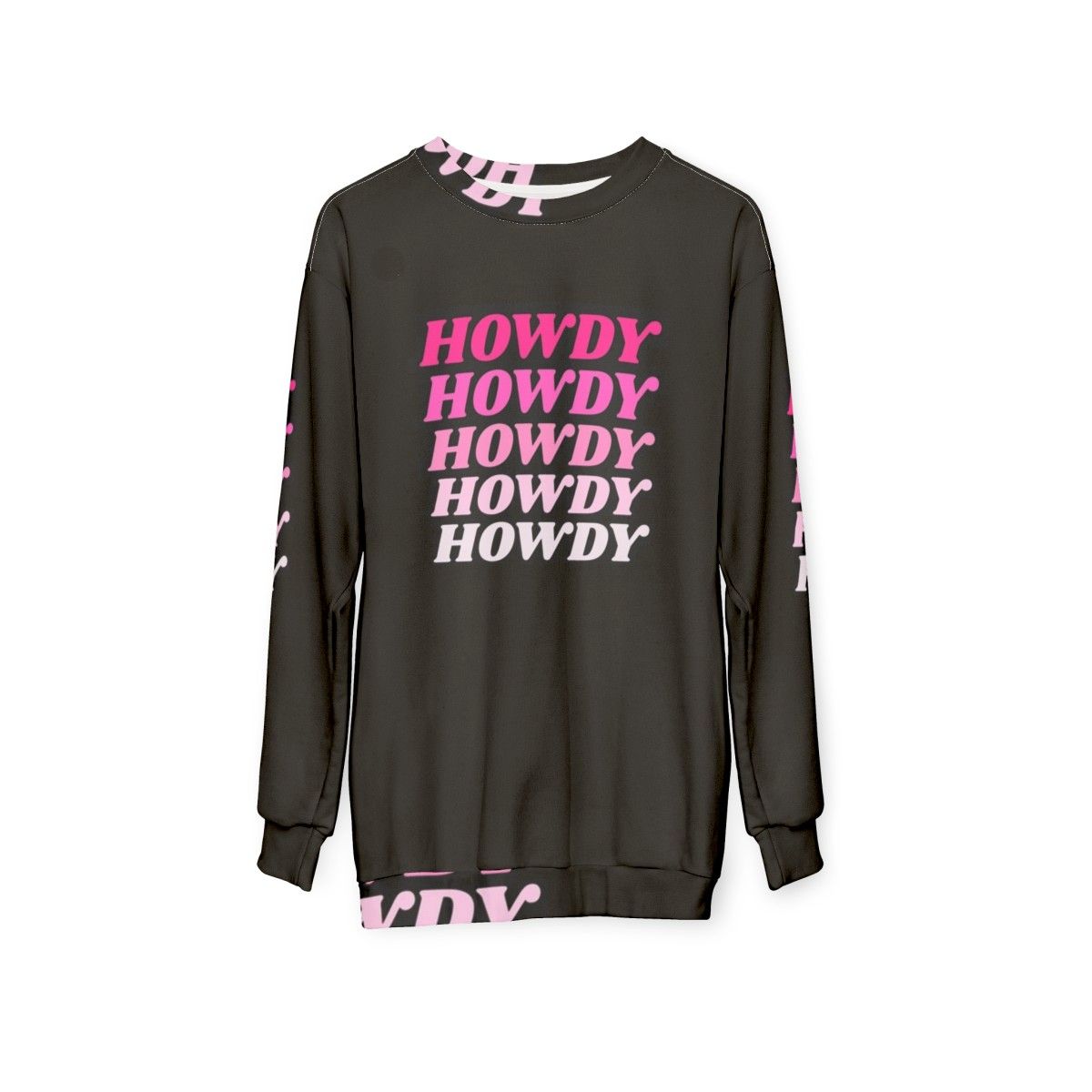 Howdy Western Cowboy Sweatshirt - hanging