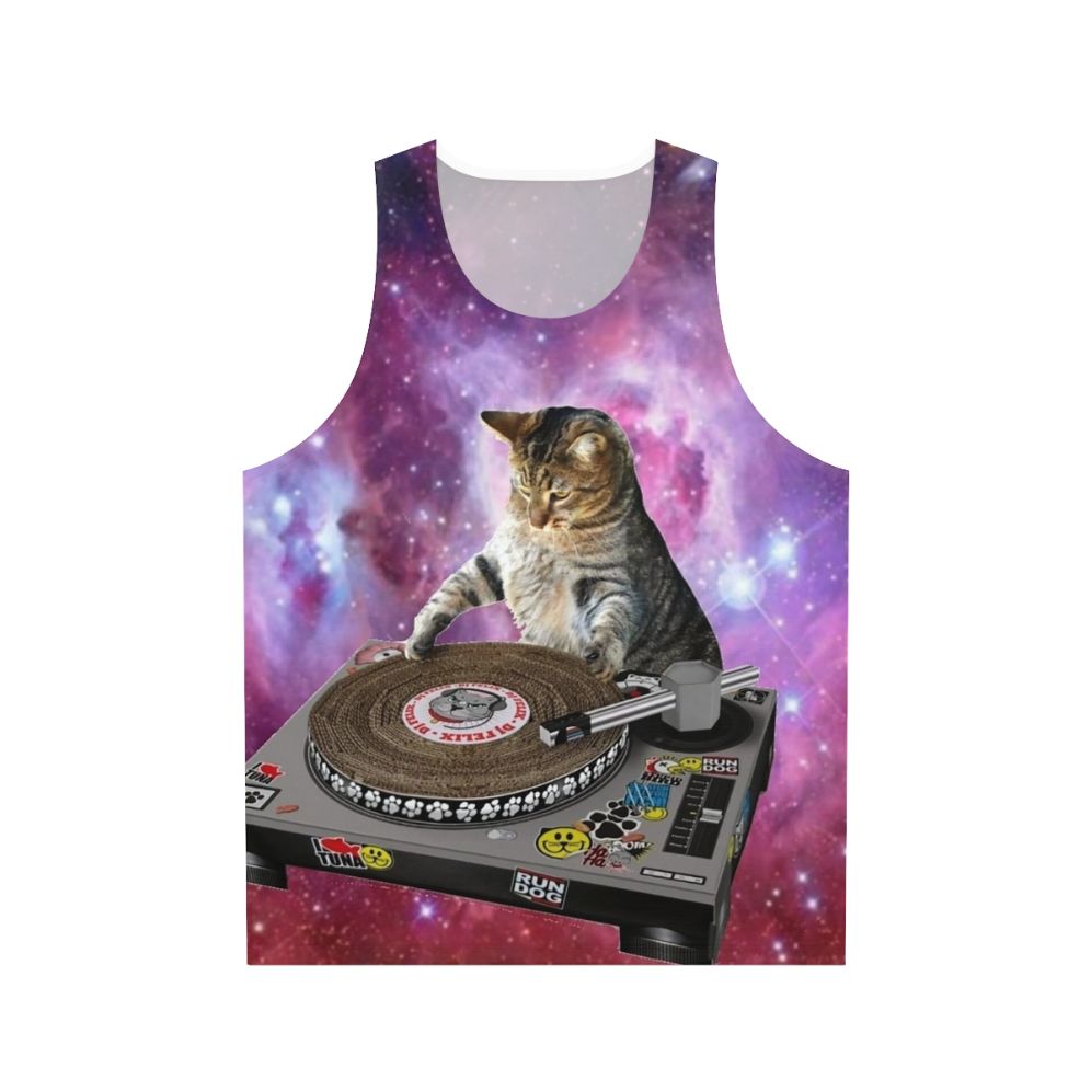 Dj Space Cat Unisex Tank Top