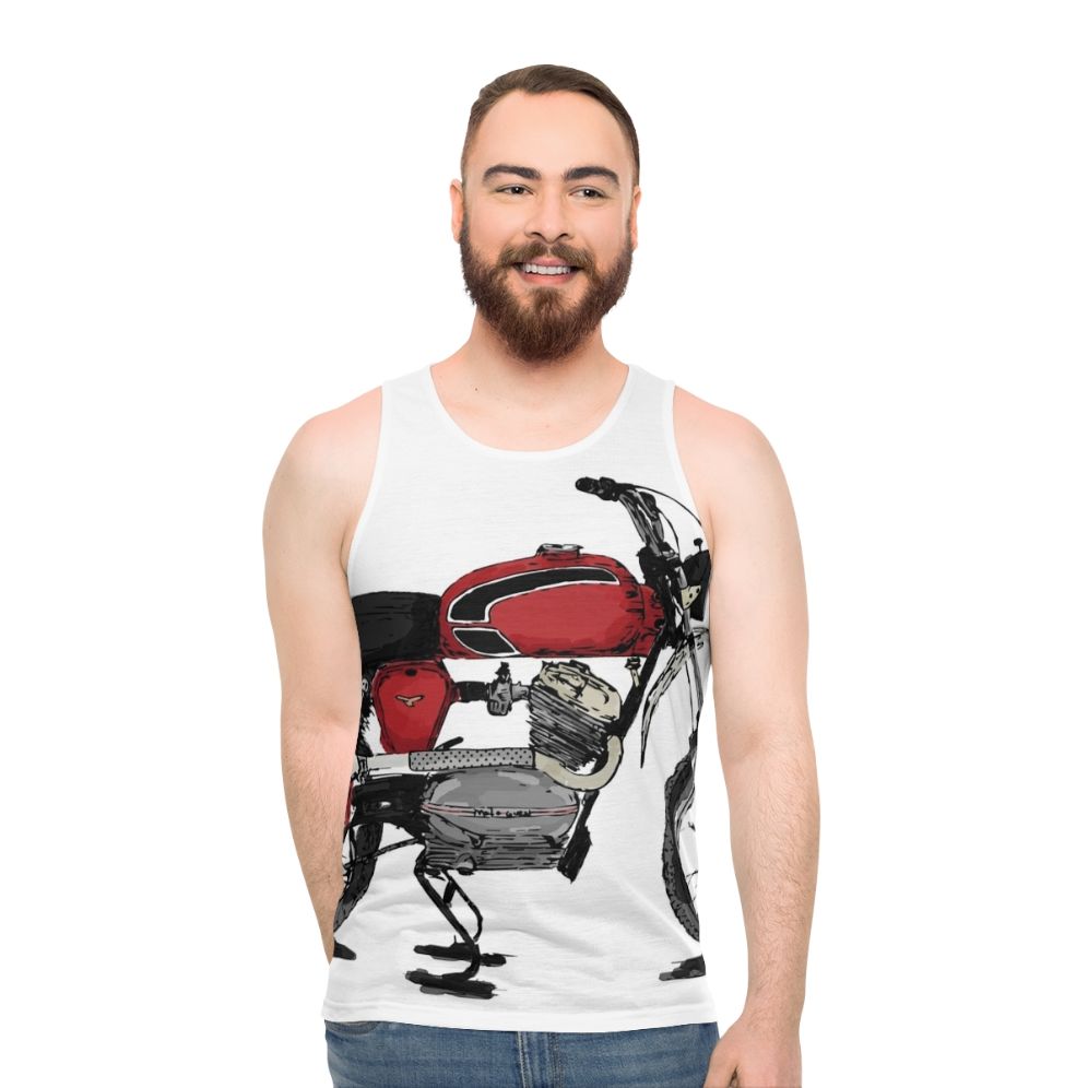 Vintage Scrambler Motorcycle Unisex Tank Top - men