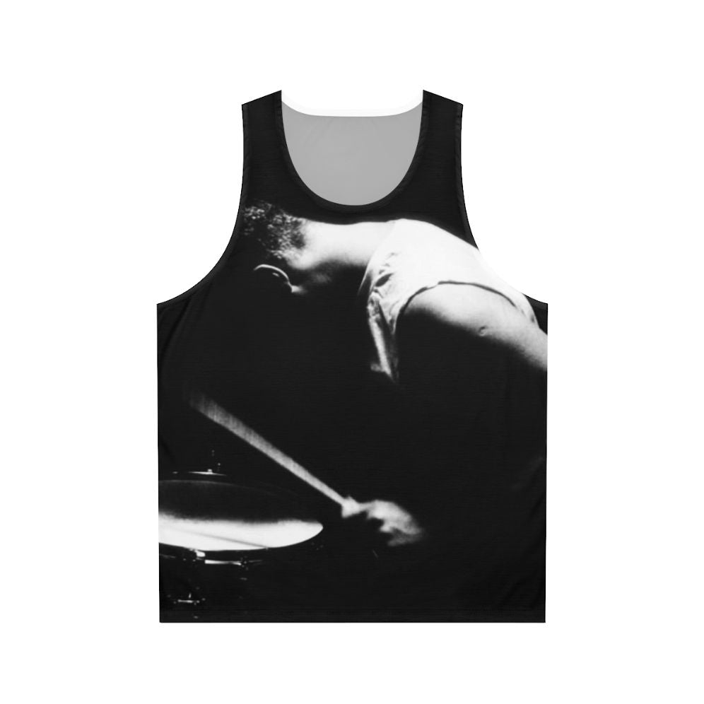 Drummer Unisex Tank Top featuring U2 Silhouette Art