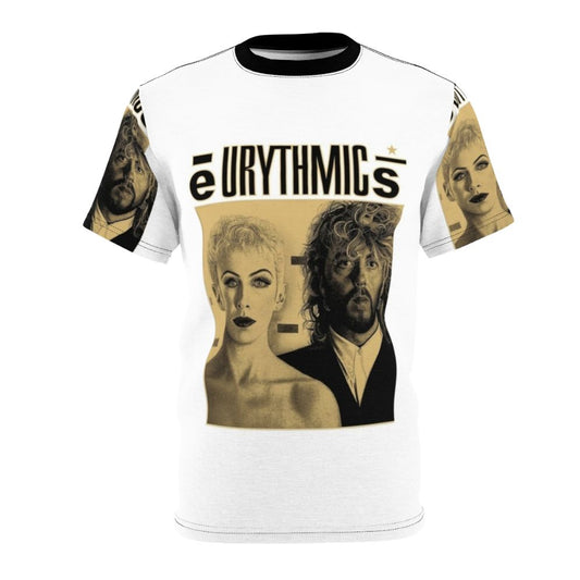 Stylish 80s inspired t-shirt featuring the iconic lyrics and music of the Eurythmics