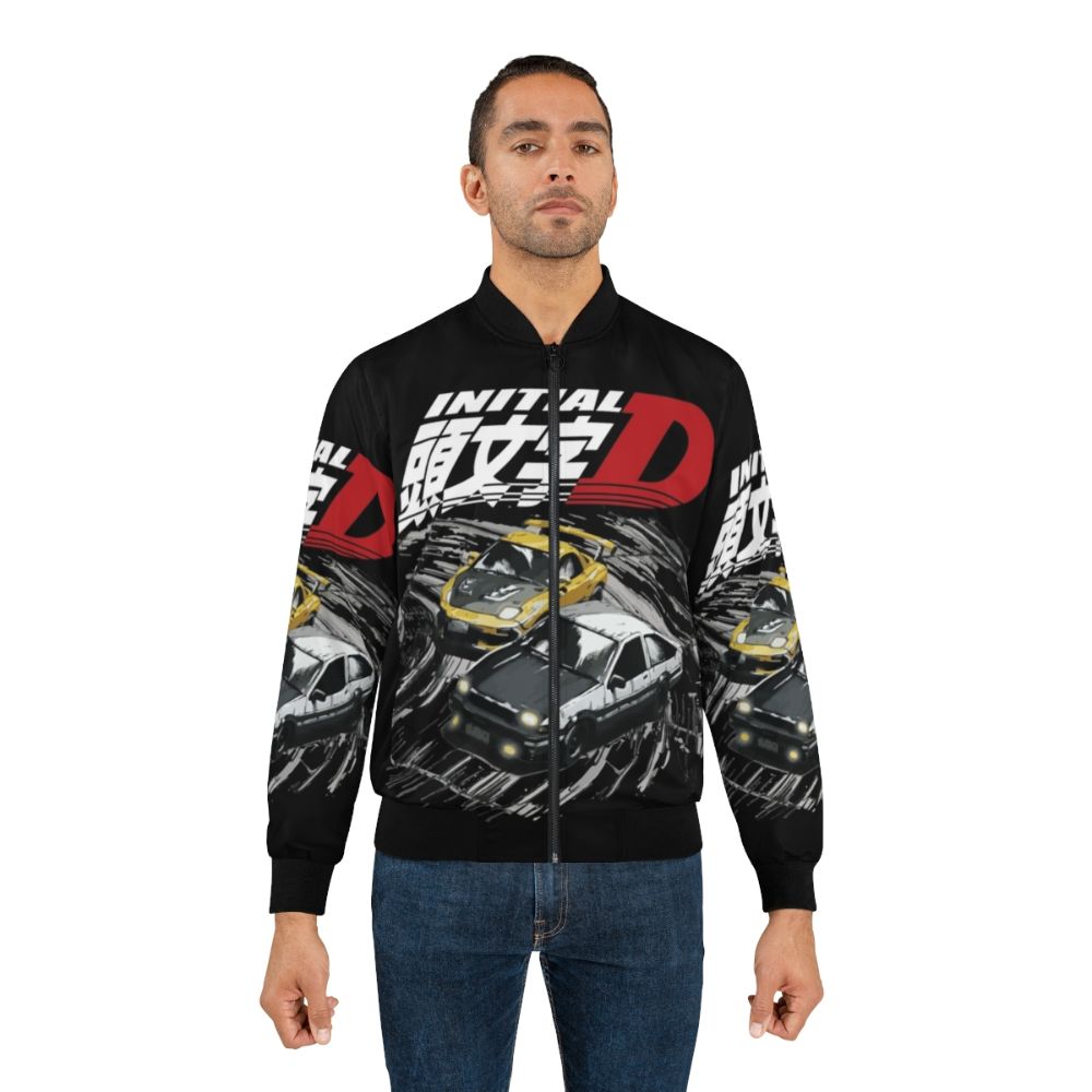 Initial D Inspired Bomber Jacket with AE86 and FD RX-7 Designs - Lifestyle