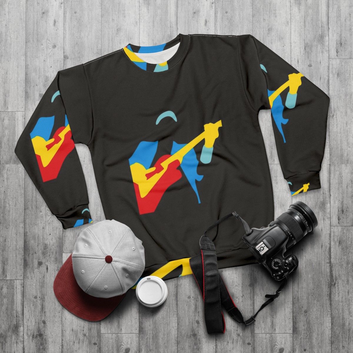 Dire Straits Classic Rock Band Sweatshirt - flat lay