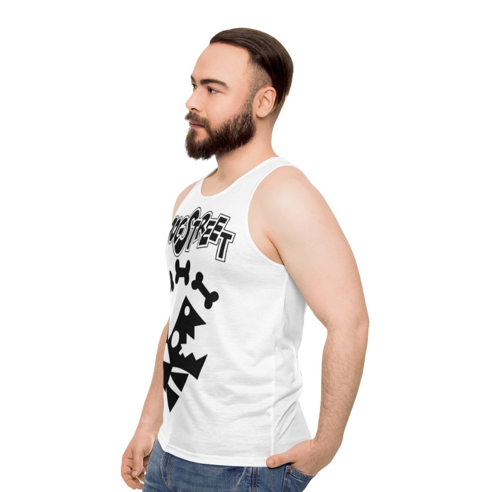 Unisex Dogstreet tank top with Disney and gaming inspired design - men side