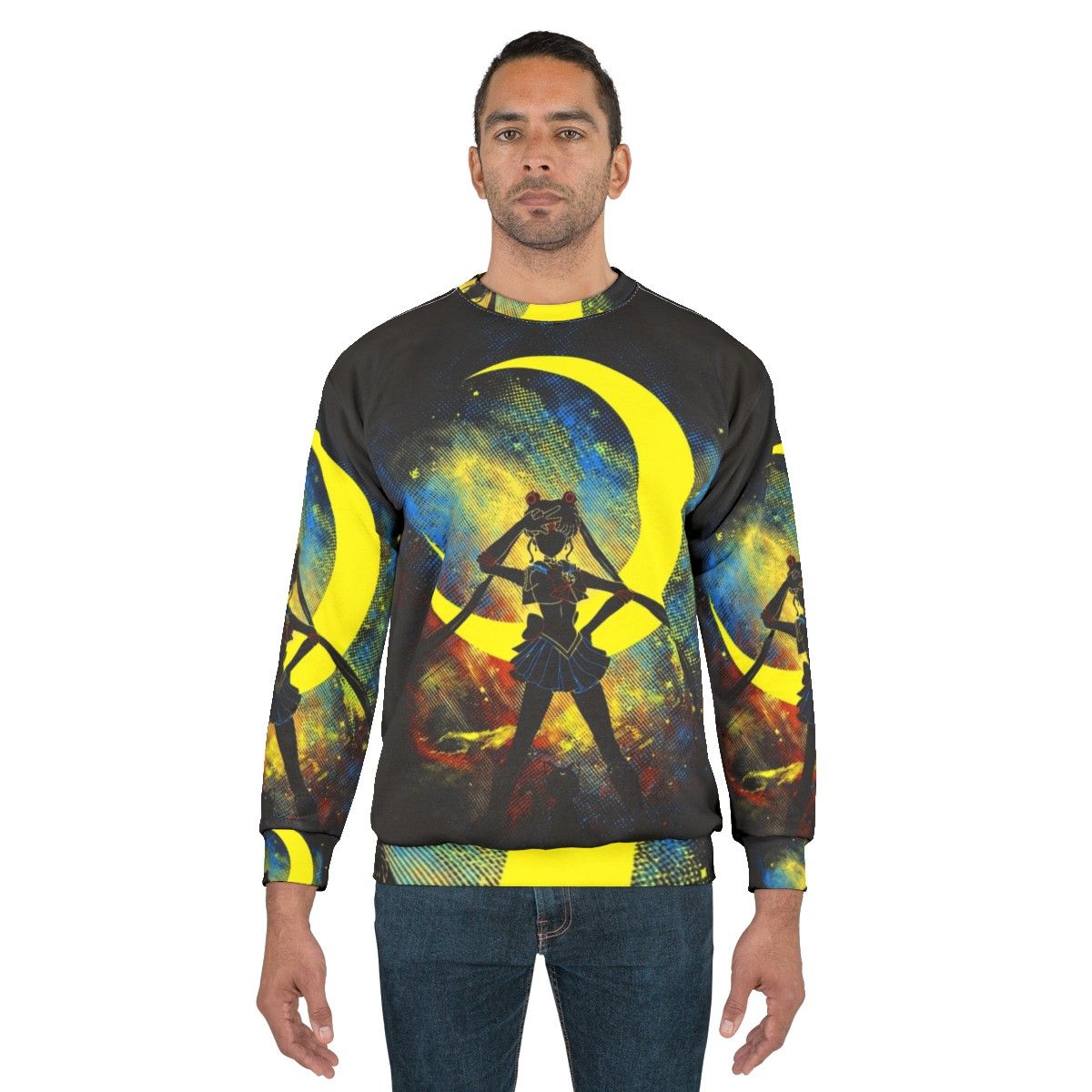 Celestial Moon Art Sweatshirt - men