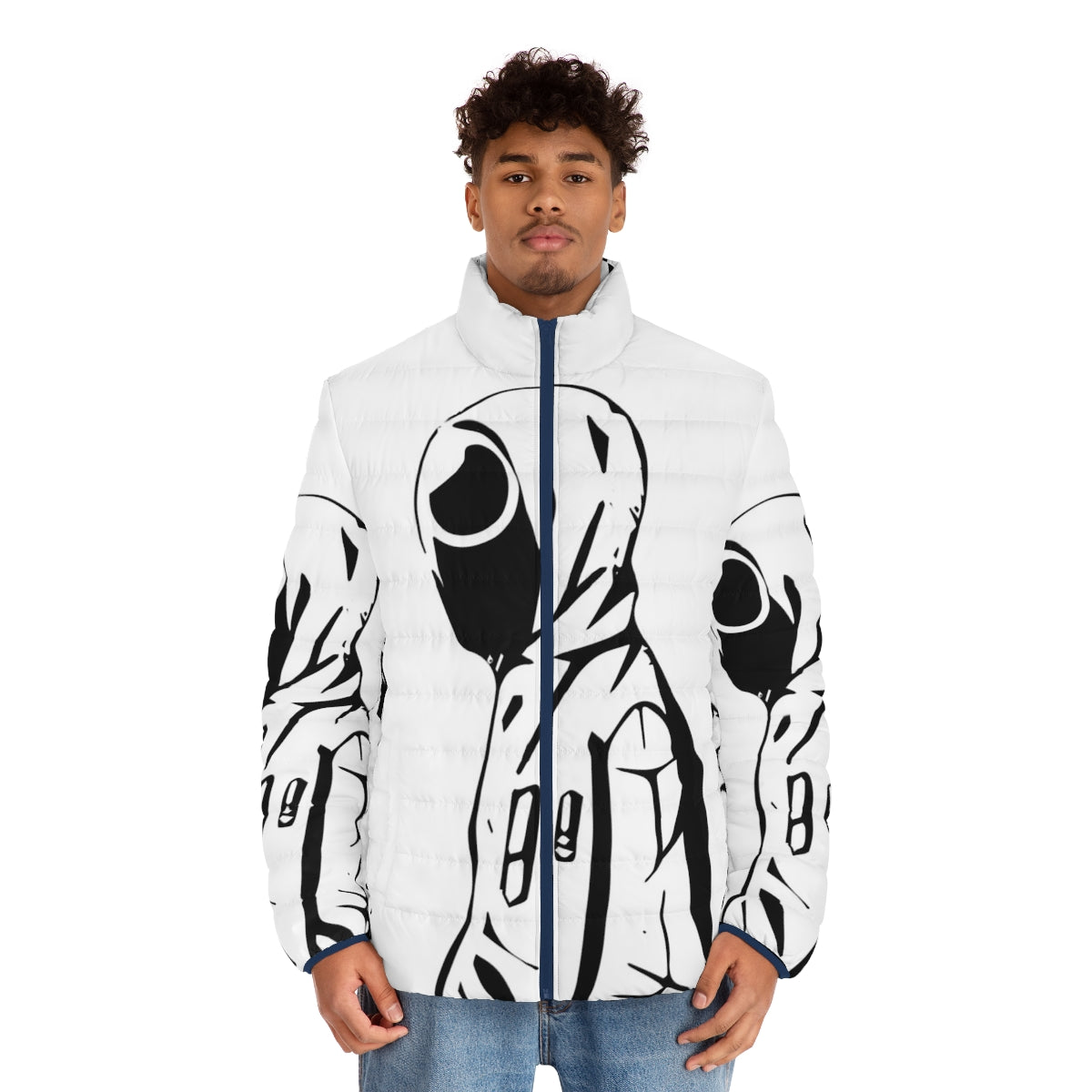 Squid Game Inspired Puffer Jacket, Comfortable Streetwear Outfit - men front