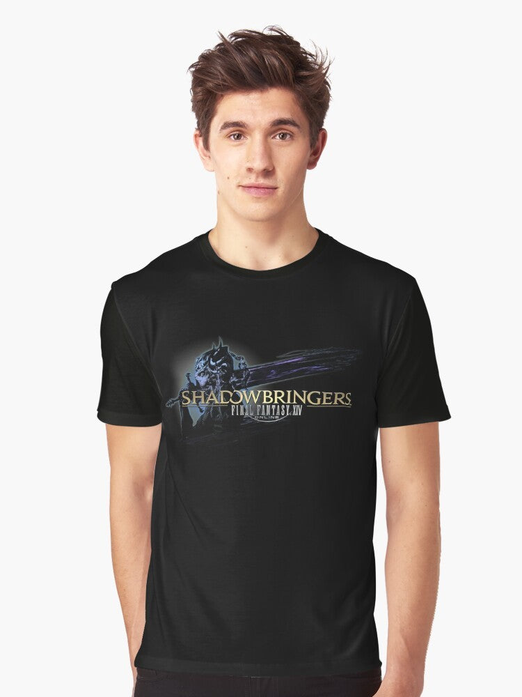 Final Fantasy XIV Shadowbringers Logo Graphic T-Shirt - Men