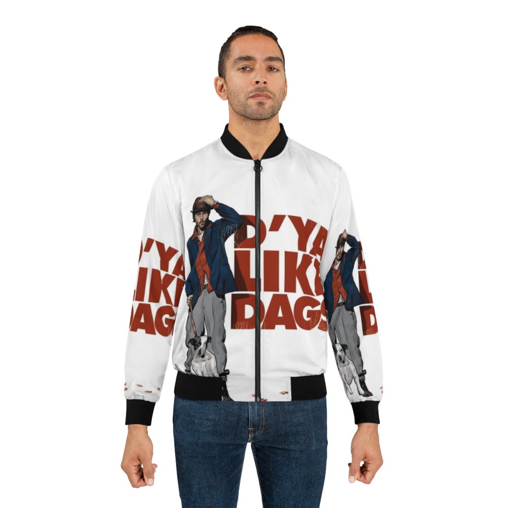 Snatch Brad Pitt Bomber Jacket with Cartoon and Movie Inspired Graphics - Lifestyle