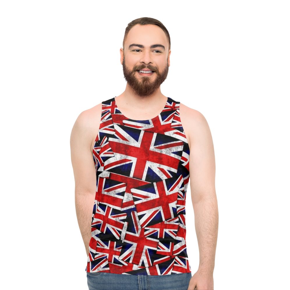 British Union Jack Flag Unisex Tank Top - men