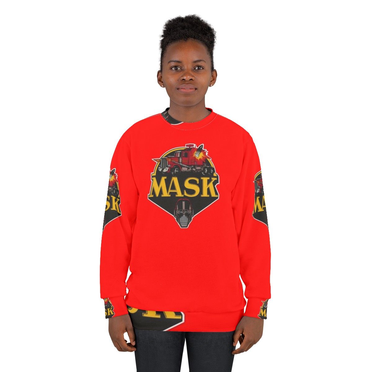 Retro '80s Mask Sweatshirt - women