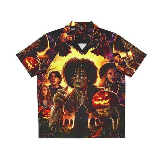 Hocus Pocus-themed horror Hawaiian shirt