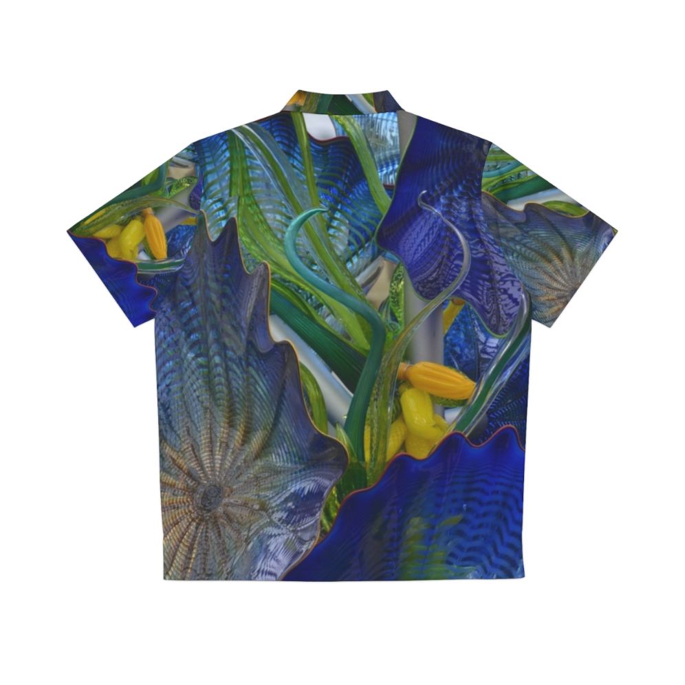 Chihuly inspired abstract glass Hawaiian shirt - Back