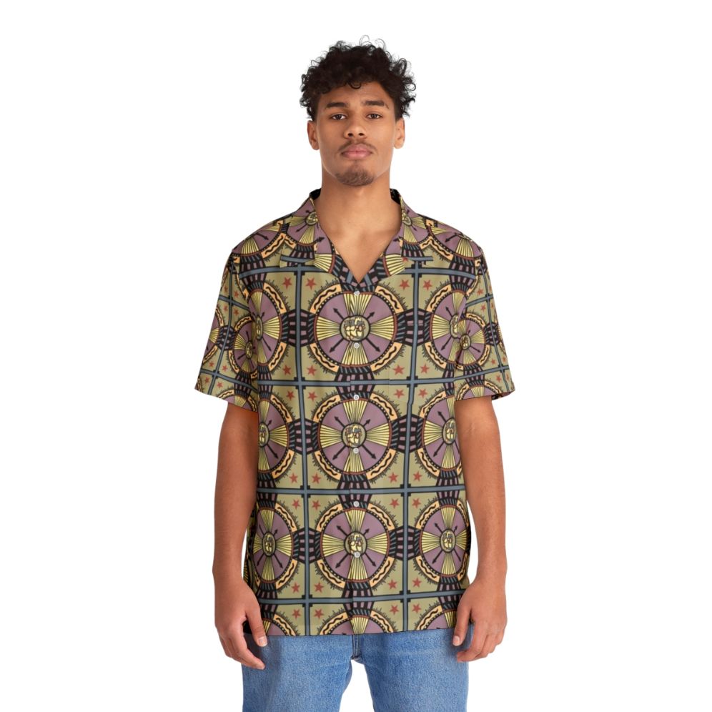 Heartifact Hawaiian Shirt with Heart Design Inspired by Science and Visionary Art - People Front