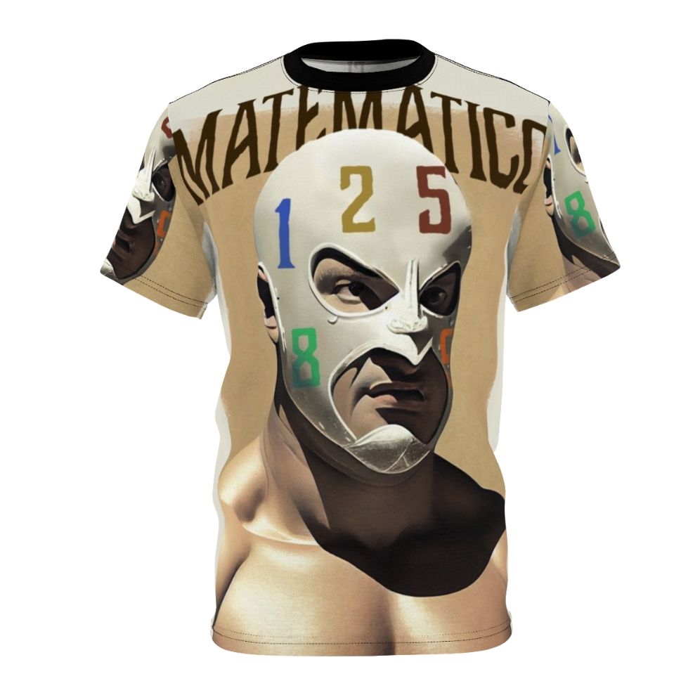 Wrestler Poster Graphic T-shirt featuring masked wrestling and Mexican wrestling fans