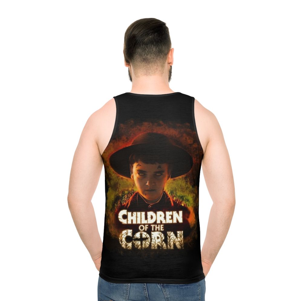 "Children of the Corn" unisex tank top for horror movie fans - men back