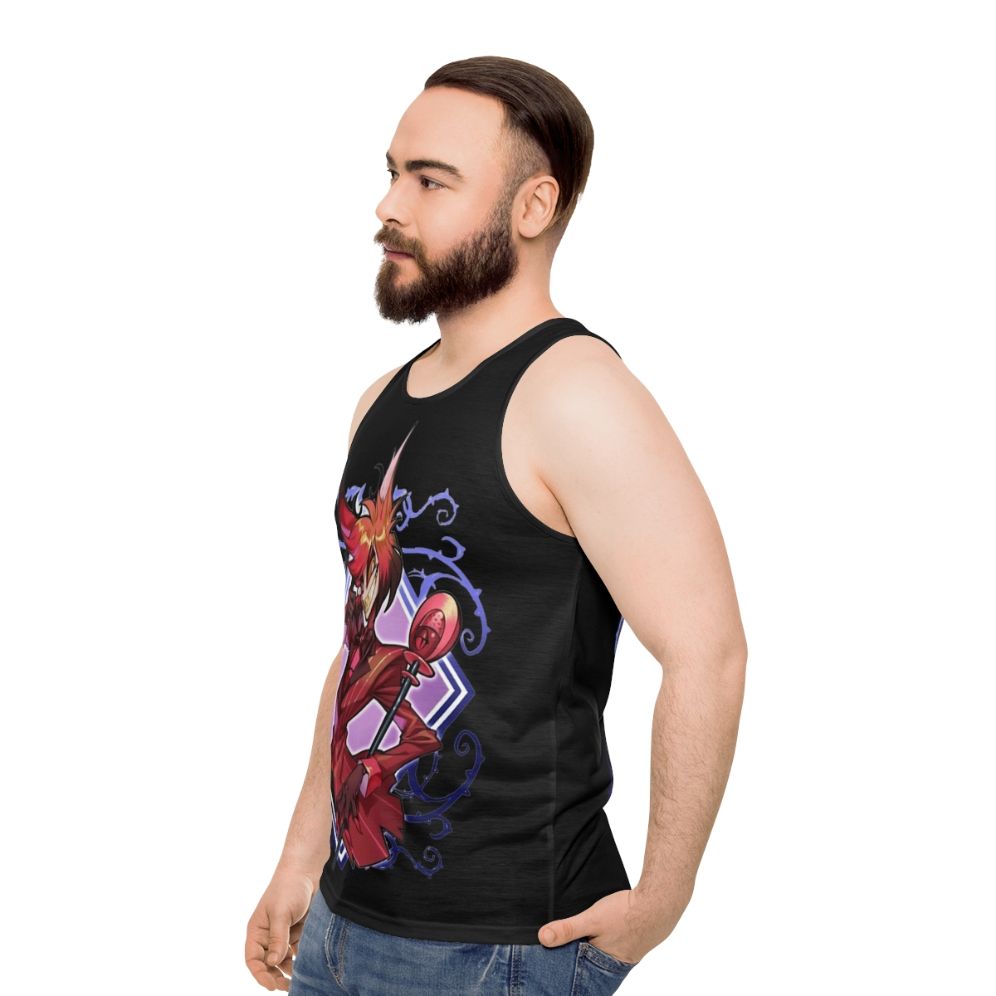 Hazbin Hotel Alastor Unisex Tank Top - men side