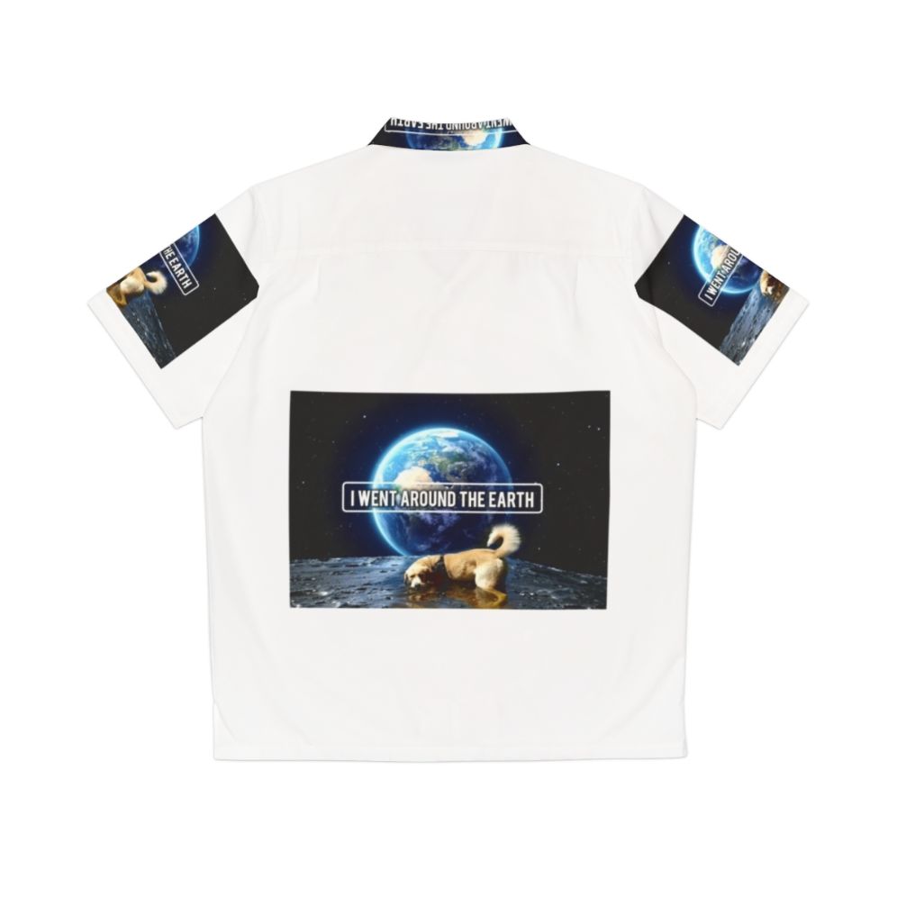 Galaxy Dog Hawaiian Shirt - Back