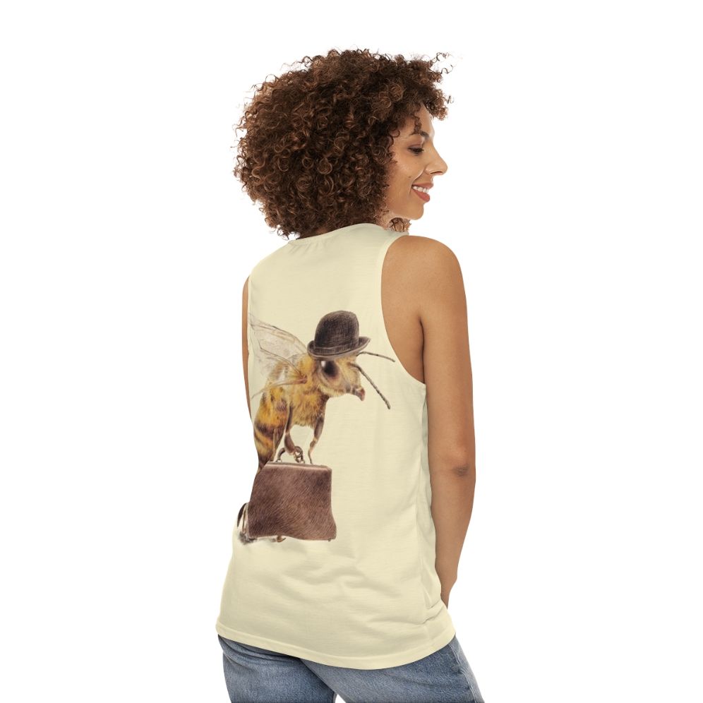 Unisex Worker Bee Office Tank Top - women back