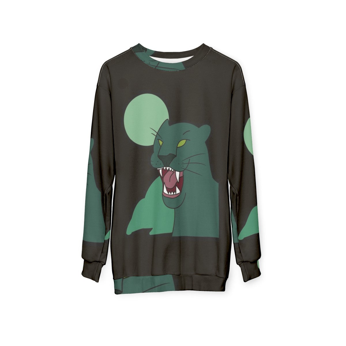 Gravity Falls Panther Pullover Sweatshirt with Disney Inspired Cartoon Design - hanging