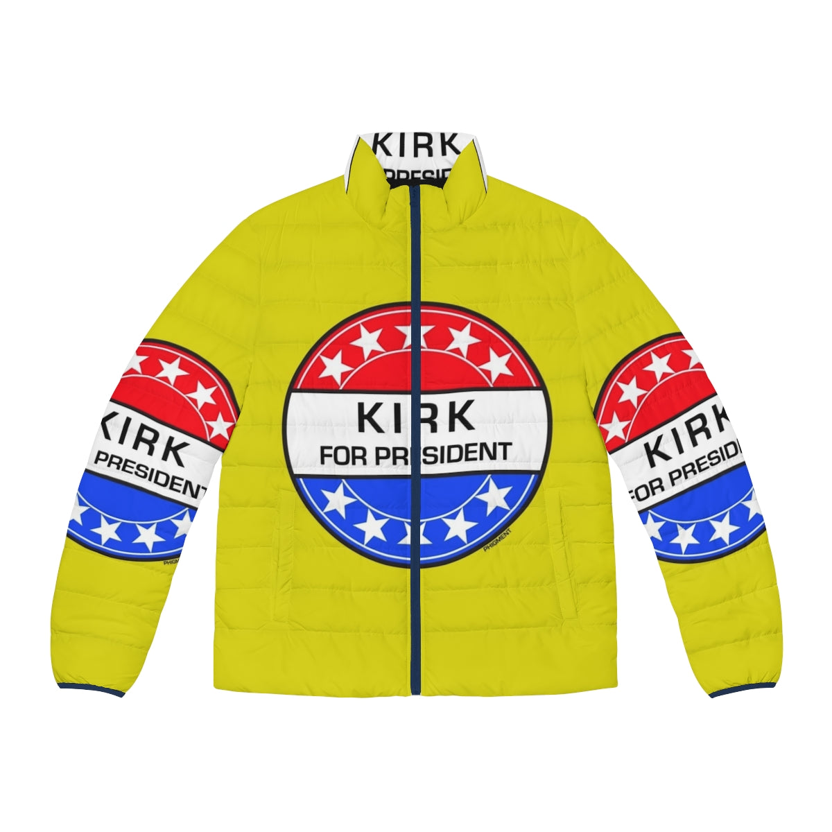 Kirk For President Puffer Jacket - Sci-Fi Inspired Fashion