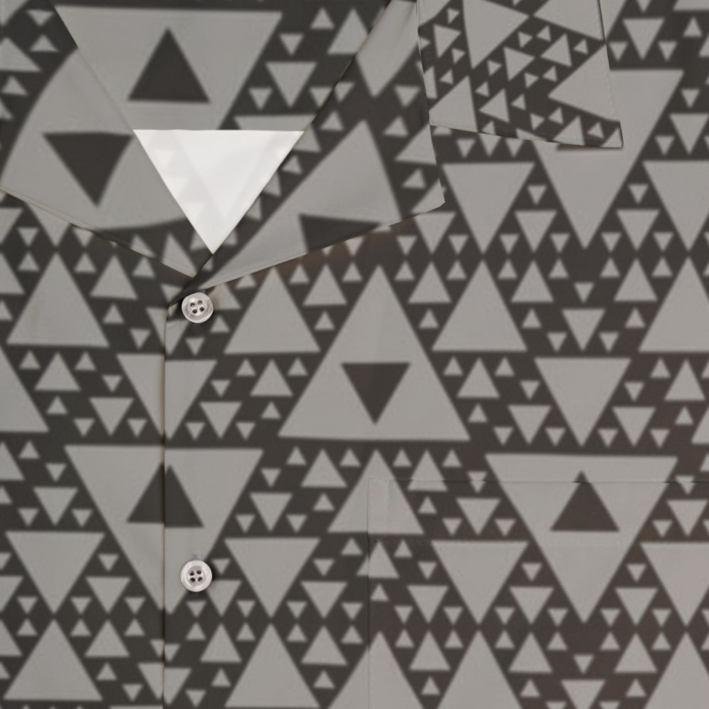 Mocap Triangle Pattern Hawaiian Shirt - Detail