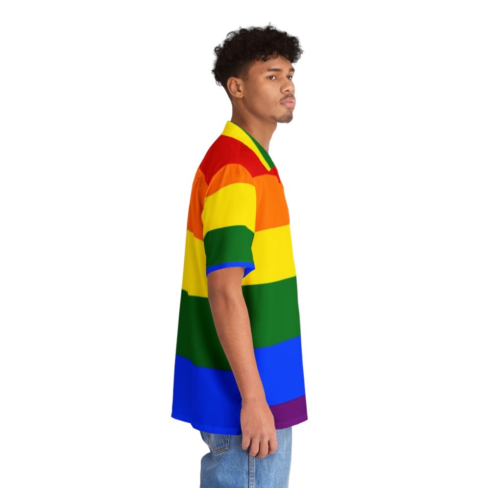 Colorful LGBTQ+ rainbow Hawaiian shirt - People Pight