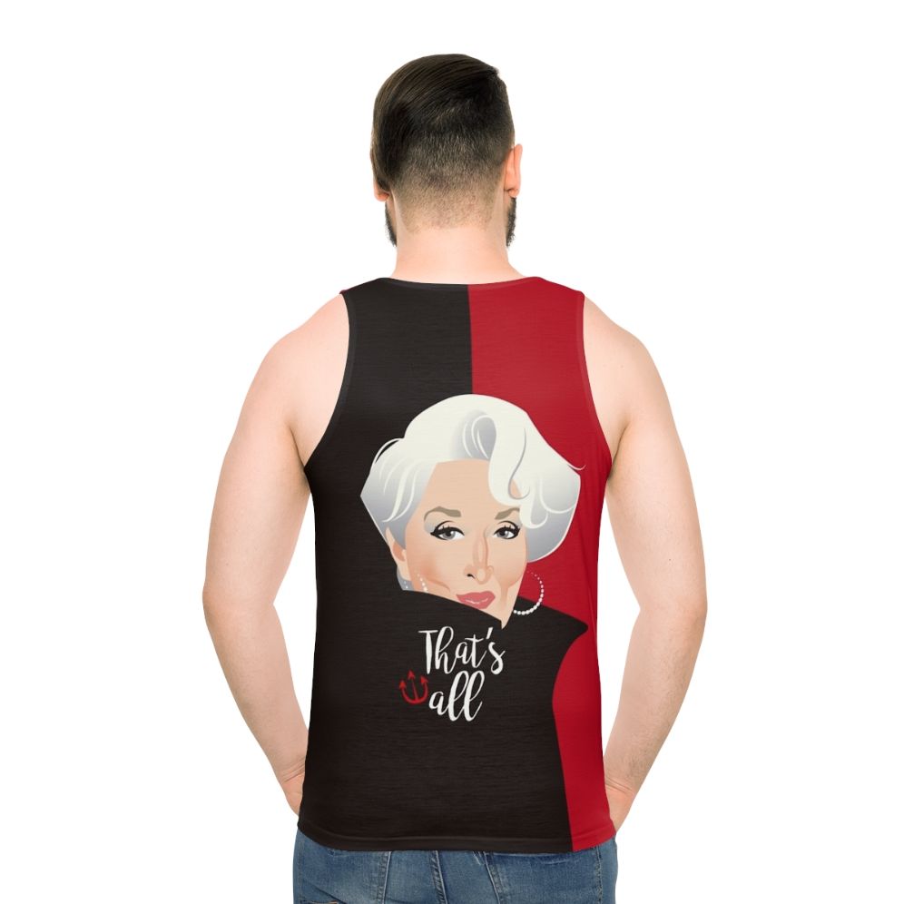 Unisex "That's All" Hollywood Fashion Tank Top - men back