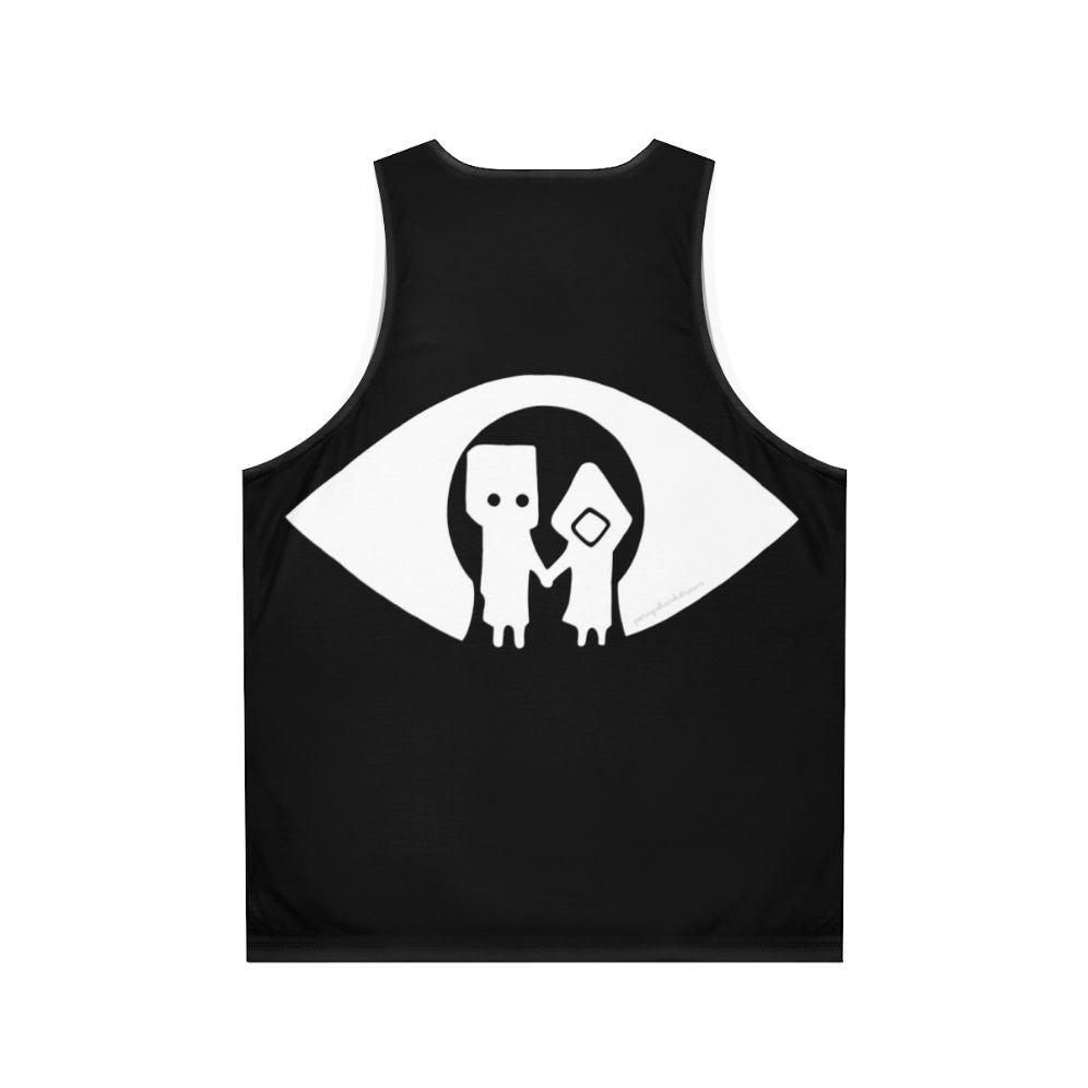 Mono and Six unisex black gaming tank top - Back