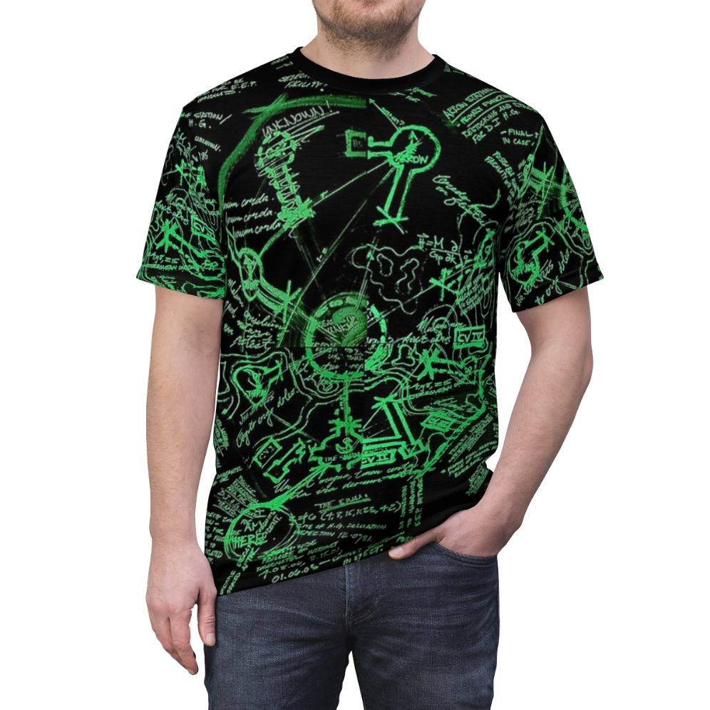 Mysterious Island Dharma Stations T-shirt for Lost TV Show Fans - men front