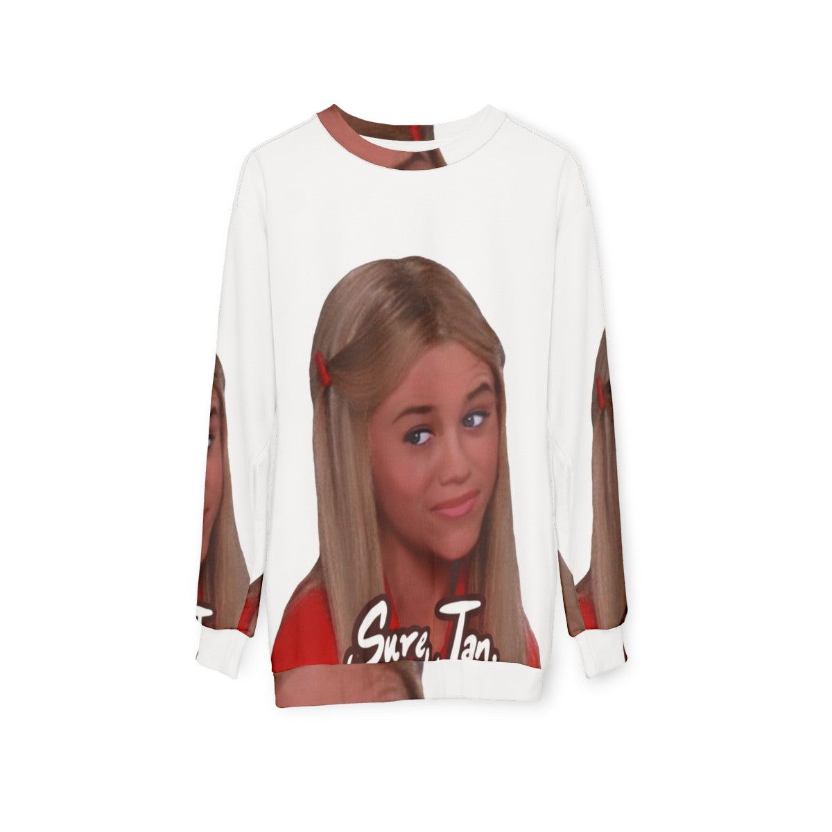 "Sassy 'Sure Jan' Brady Bunch Pop Culture Sweatshirt" - hanging