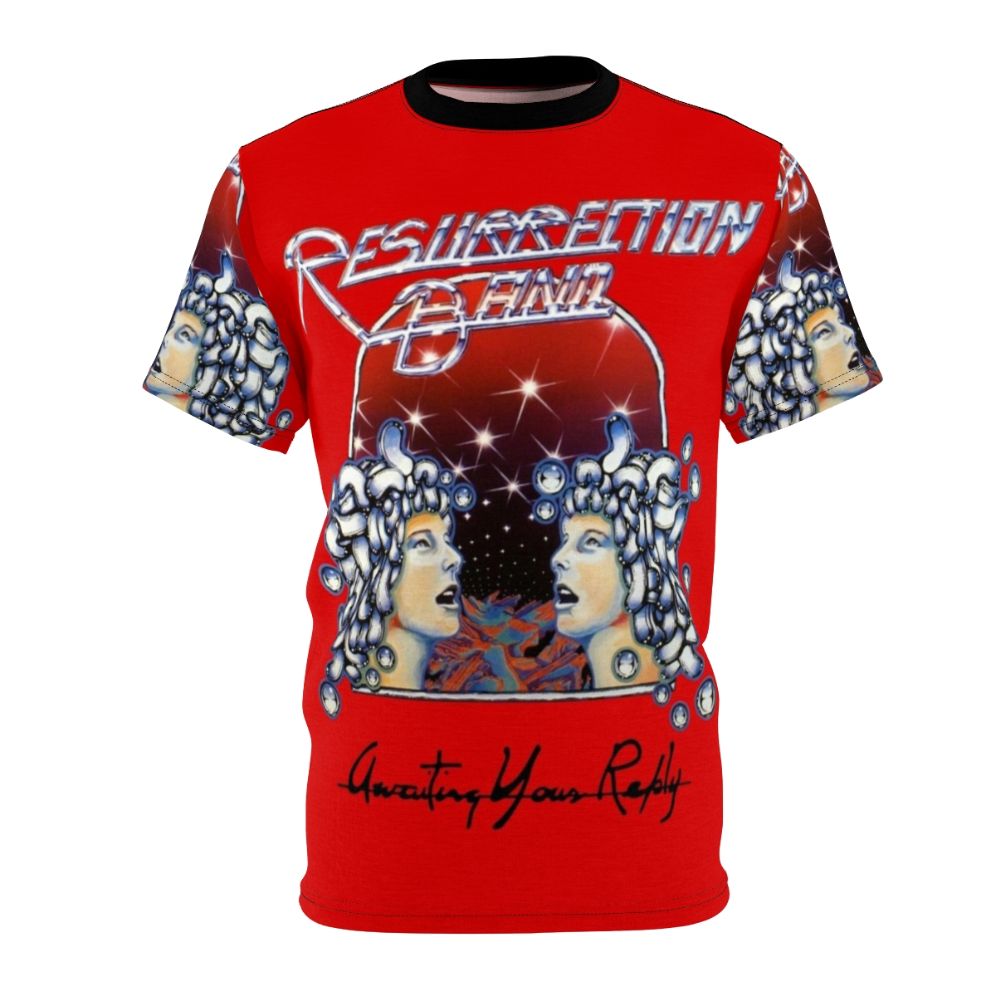 Resurrection Band Inspired Christian T-Shirt with Awaiting Your Reply Design