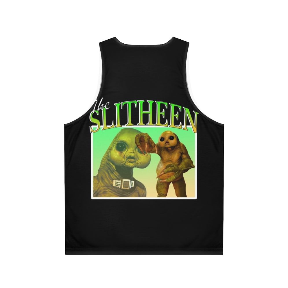 Slitheen Unisex Tank Top - Back