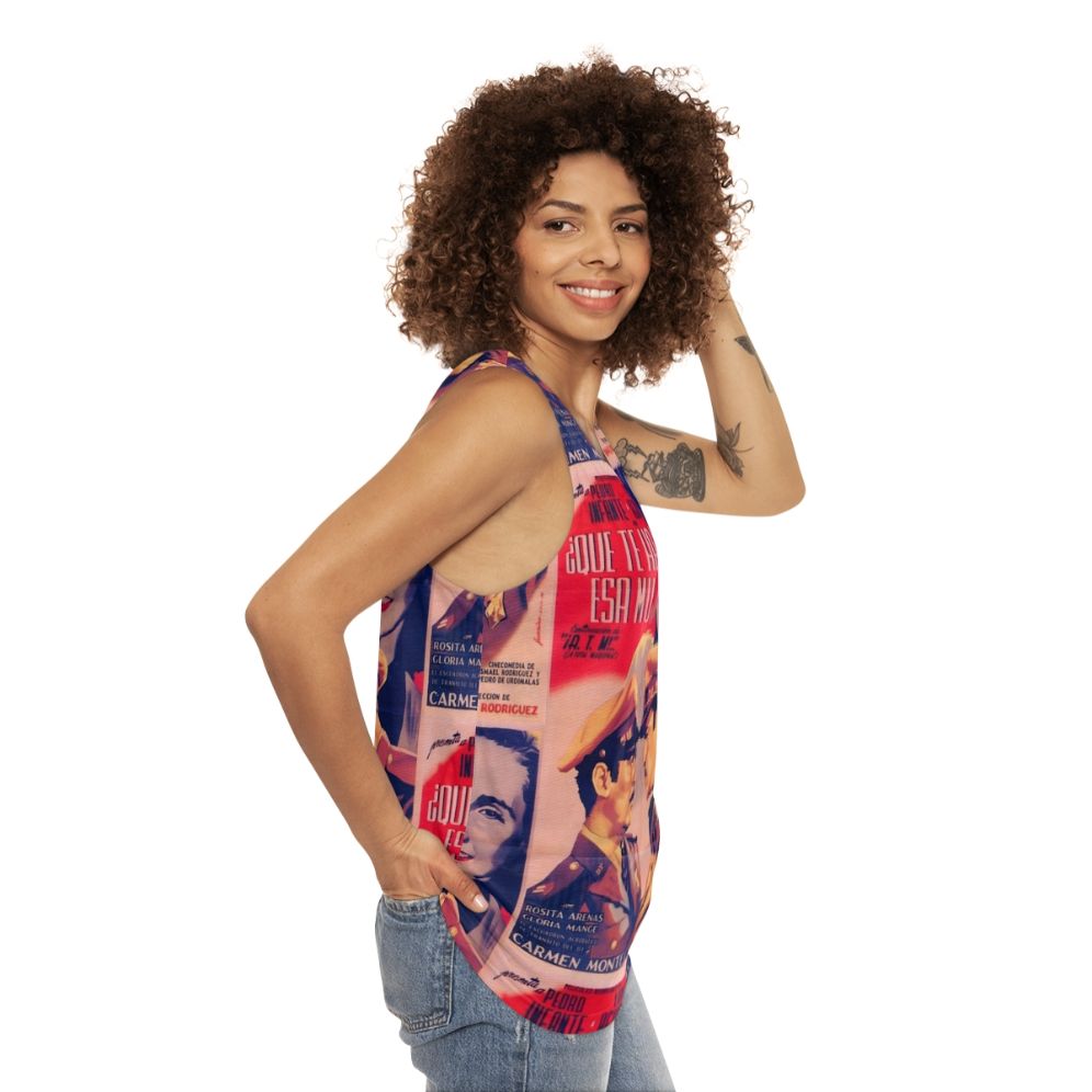 Vintage Mexican Cinema Icons Tank Top - women side