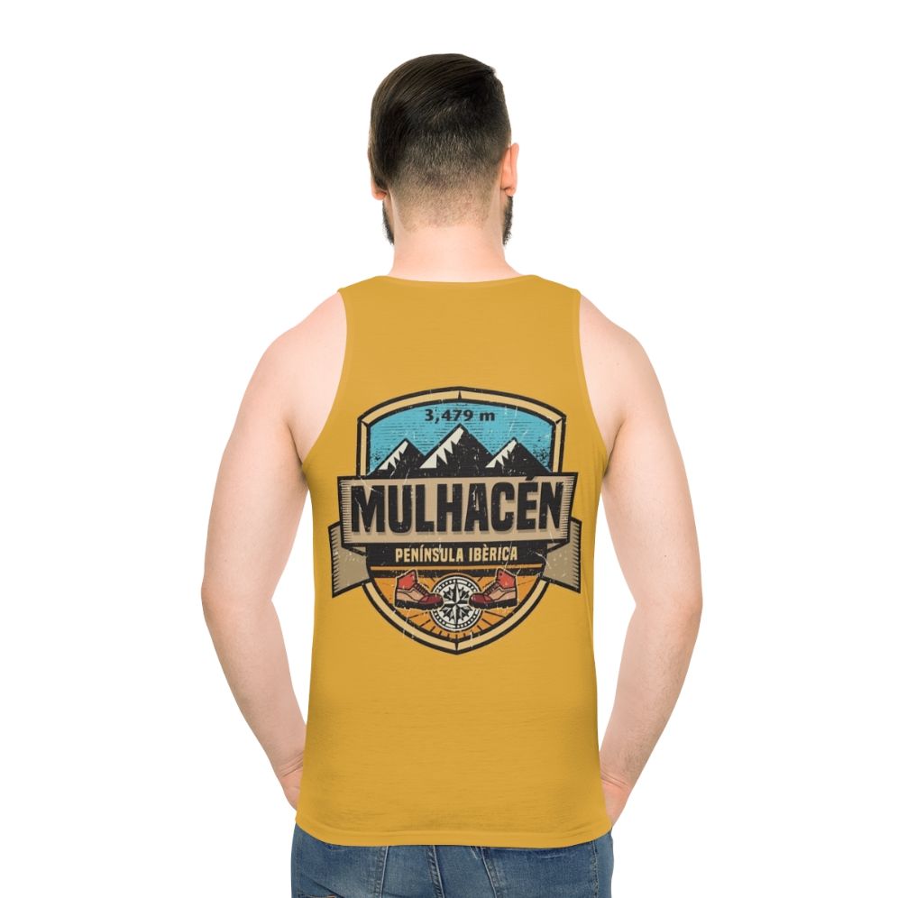 Mulhacen Mountain Unisex Tank Top - men back