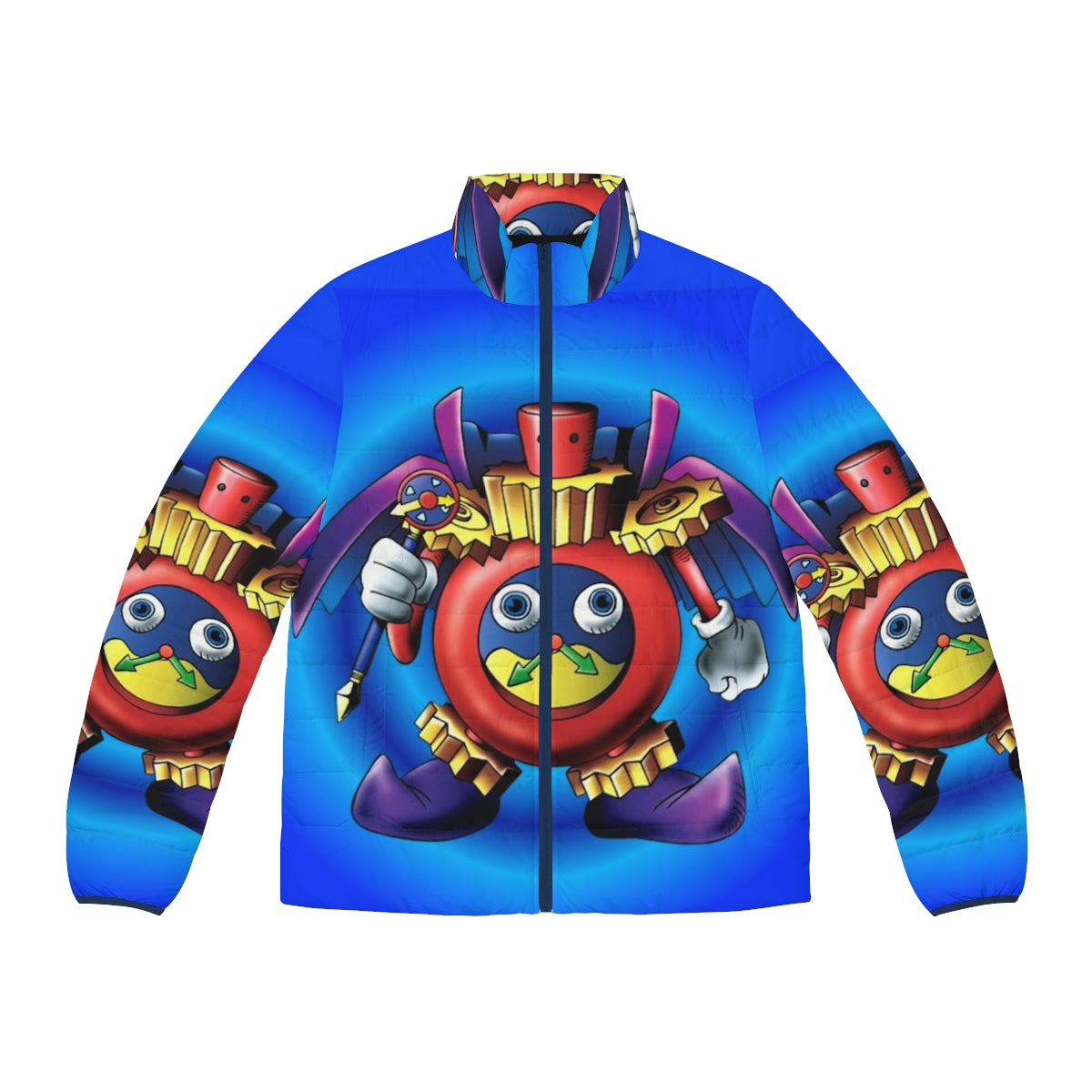 Time Wizard Puffer Jacket featuring Yugioh character design