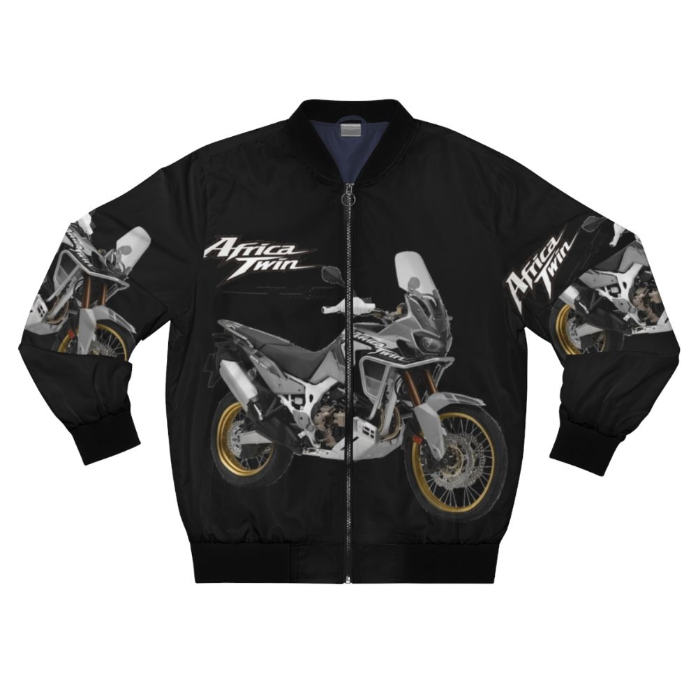 Africa Twin Adventure Bomber Jacket for Motorcycle Riders, Featuring Adventure Style Design