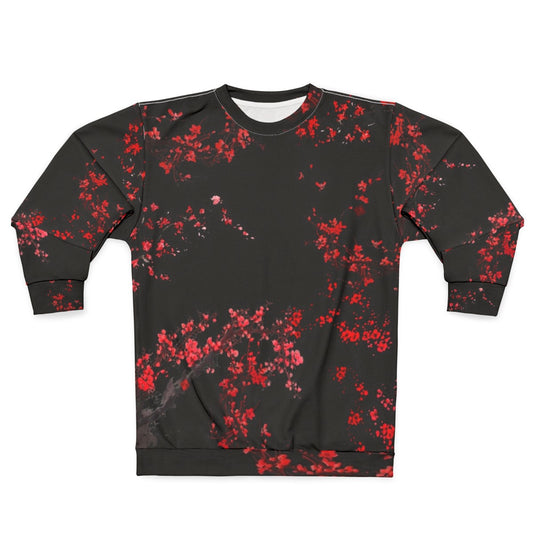 Elegant cherry blossom sweatshirt with pink floral design