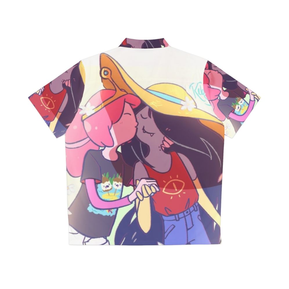 Bubbline Adventure Time Couple Hawaiian Shirt - Back