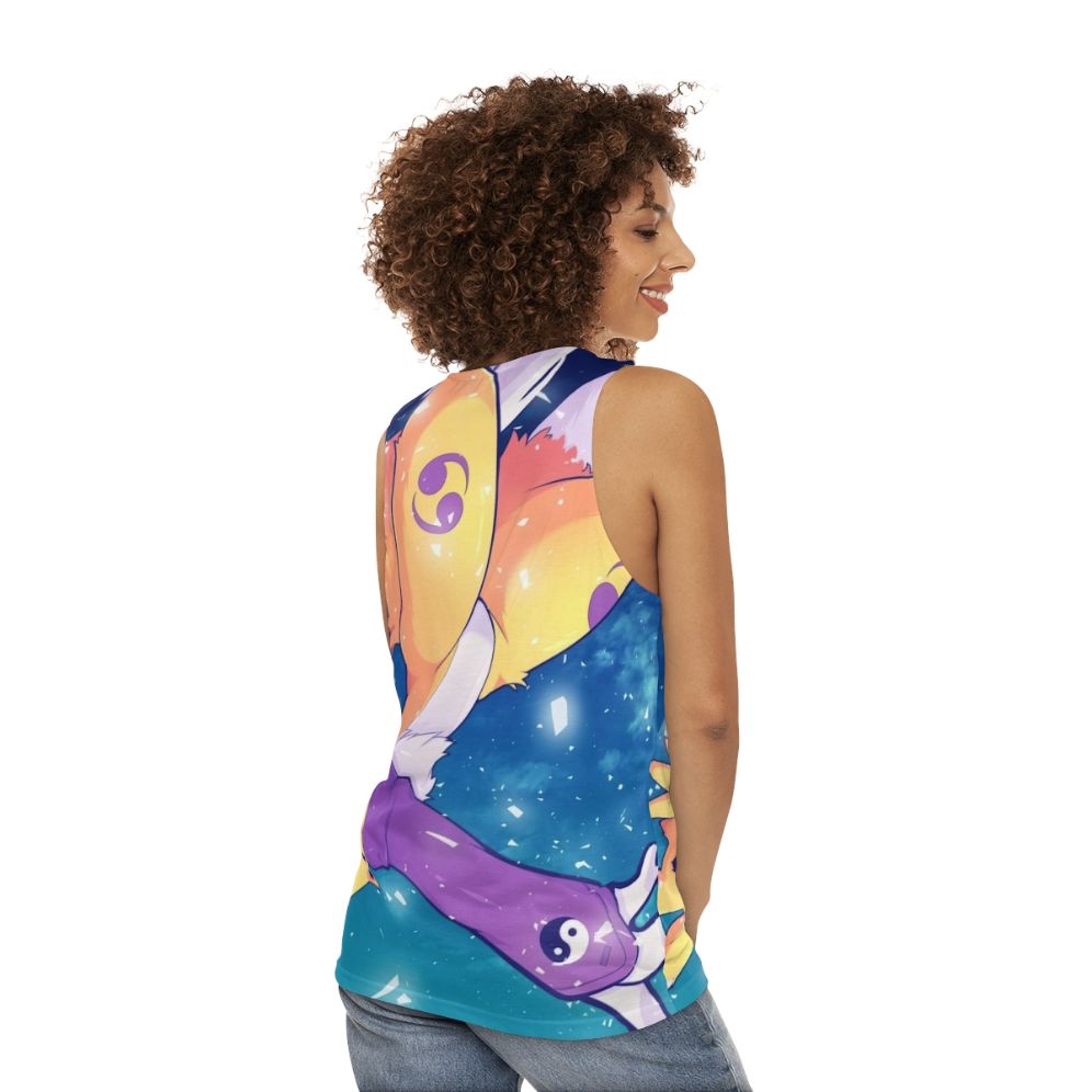 Diamond Storm Unisex Anime Manga Tank Top - women back