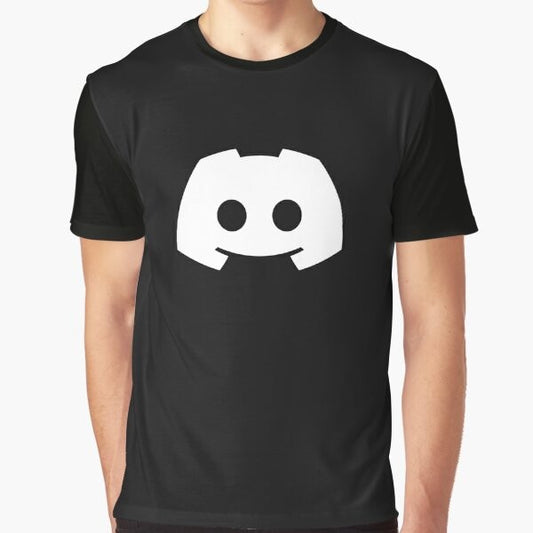 Discord logo graphic design on a t-shirt for gamers